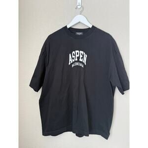 Balenciaga Aspen CO Limited Edition 2/20 Black T-Shirt Size XL Perfect Condition